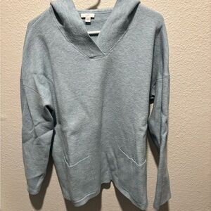 J. Jill Light Blue V-Neck Sweater